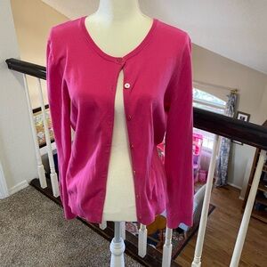 Lilly Pulitzer hot pink cardigan